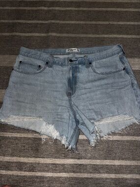 Abercrombie & Fitch Light Blue Denim Cutoff Shorts